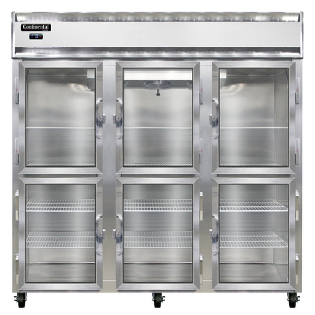 Continental Refrigerator 3FNGDHD Freezer Display Three-section