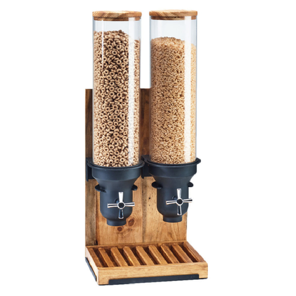 Cal Mil 3584-3-99 Madera Cereal Dispenser (3) 4.5L Capacity Cylinders 19-1/4"W X 9-3/4"D X 26-1/2"H