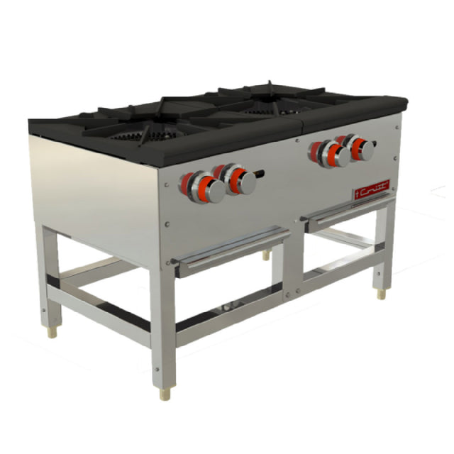 Coriat USA EC-2 - Stock Pot Range, Gas, 36 7/32"W X 20 5/64"D X 25 31/32"H