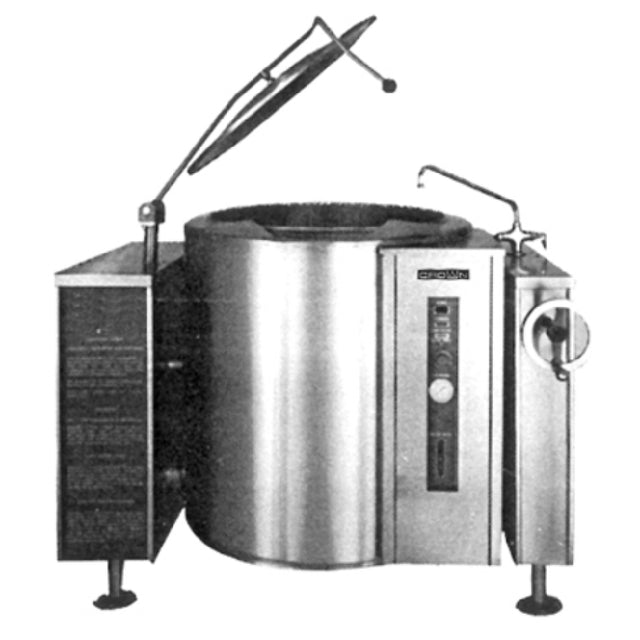 Crown Steam GLT-40_LP Tilting Kettle Gas 40 Gallon Capacity