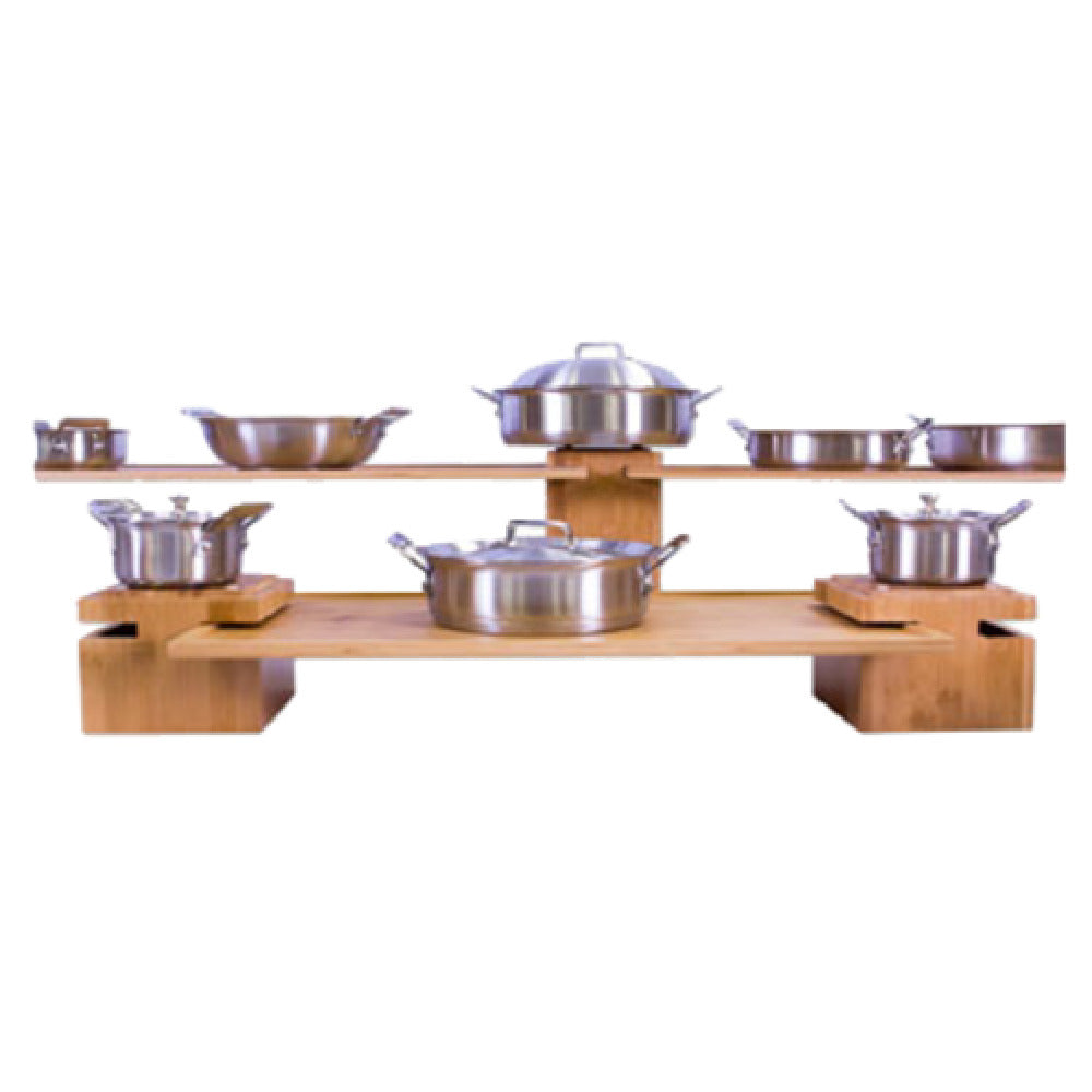Bon Chef 9731 - Riser, 6" X 6" X 9-1/2"H, Bamboo