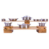 Bon Chef 9731 Riser 6" X 6" X 9-1/2"H Bamboo