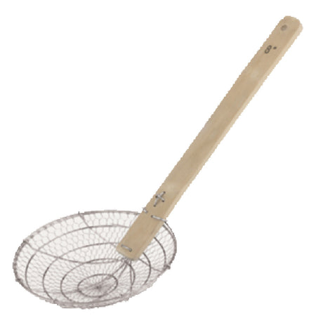 Paderno 49607-25 Chinese Deep Frying Skimmer 10" Dia. Wood Handle