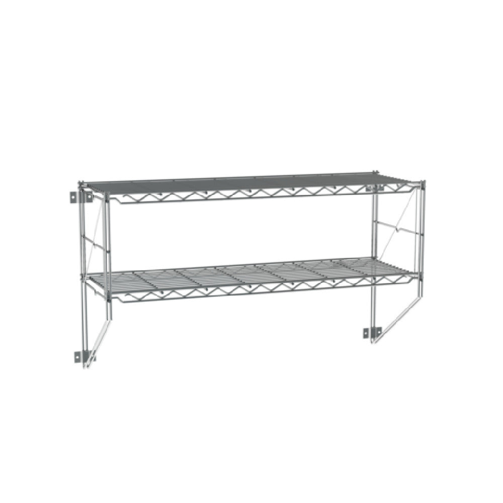 Metro 12WS32C Regular Erecta® Wall Shelf Kit 38-1/4"W X 13"D X 21"H Includes: (2) 36"W X 12"D Shelves