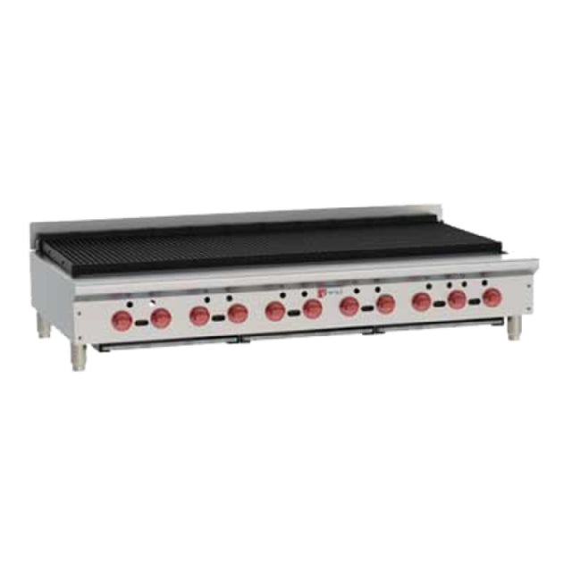 Wolf ACB60-QS-COMMANDER_LP (Quick Ship) Achiever Charbroiler 62-1/8" W Countertop