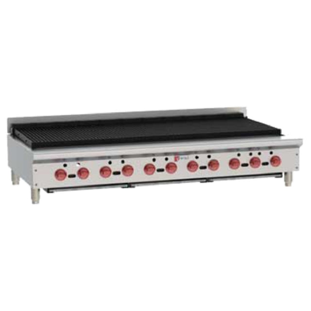 Wolf ACB60_NAT Achiever Charbroiler 62-1/8" W Countertop