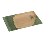 Yanco BA-212 Bamboo Style Plate 12"L X 7-1/2"W Rectangular