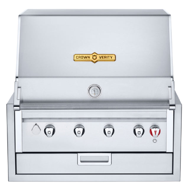 Crown Verity IBI30 Infinite Series 30" Built-In Outdoor Charbroiler 28" X 21" Grilling Surface