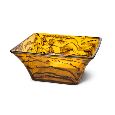 Bon Chef 59037-UMBER Square Resin Bowl 12.25" X 12.25" X 4.75" 5.5 Qt. Capacity