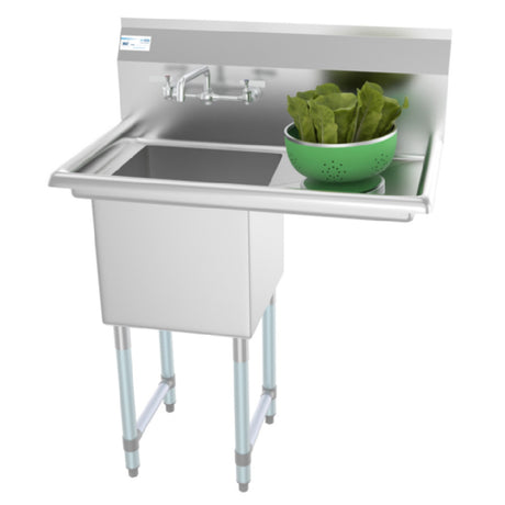 Koolmore SA151512-15R3FA Sink 1-compartment 33"W X 21"D X 44-1/2"H Overall Size