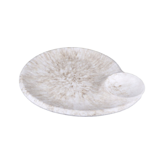 GET Enterprises B598118-BRM Elite Global Solutions Chip & Dip Plate 10-3-8"W X 9-1/8"D X 1-1/2"H