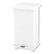 Rubbermaid FGST24EPLWH - The Defenders® Step Can, 15" Sq X 30" H, 13 Gallon