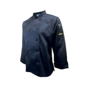 Thunder Group CJ406BKS Chef Regalia Women's French Cuffs Chef Jac Tapered Long Sleeve