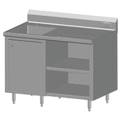 SPG BC-48L - Universal Stainless Beverage Counter, 48" Long, 30" Wide