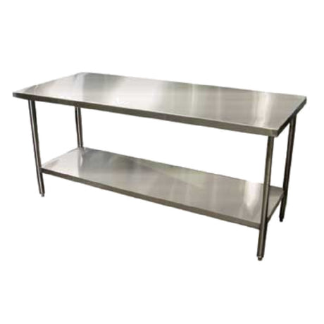 Winholt DTS-3684-14 - Work Table, 84"W X 36"D X 34"H, 14/304 Stainless Steel Top