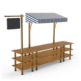 Steelite MGCMLA03BBWF - Bazaar Action Station, 130.0" X 33.0" X 95.5", Modular