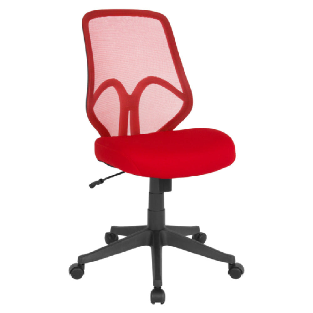 Flash Furniture GO-WY-193A-RED-GG Salerno Series Mesh Office Chair 360° Swivel Degree