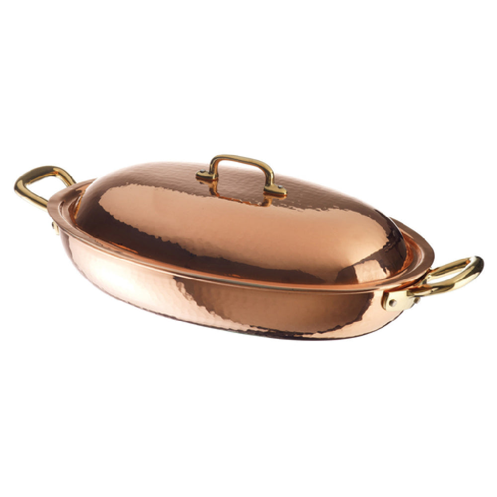 Paderno 15339-36 Roasting Pan 15-1/8"L X 10-1/2"W X 2-1/2"H (5"H With Lid)