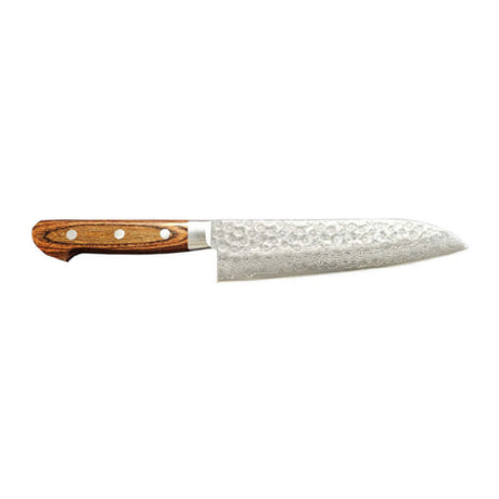 JB Prince Z534 Kikuichi Damascus Santoku Knife 7" Sharp Edge