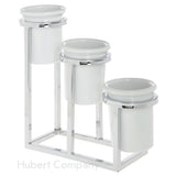 Hubert 38457 - Cerve Collection Flatware Cylinder Display/Stand, 3-tier, 5-1/5" X 14-4/5" X 12-3/10"H