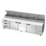 Beverage Air DPD119HC-3 Pizza Top Refrigerated Counter Four-section 119"W