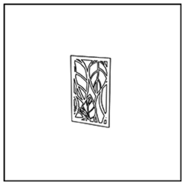 Bauscher Hepp VE-38028 - Venta® Metal Panel, With Cut-out Decor "LEAF" To Cover The Side Of The Buffet Table