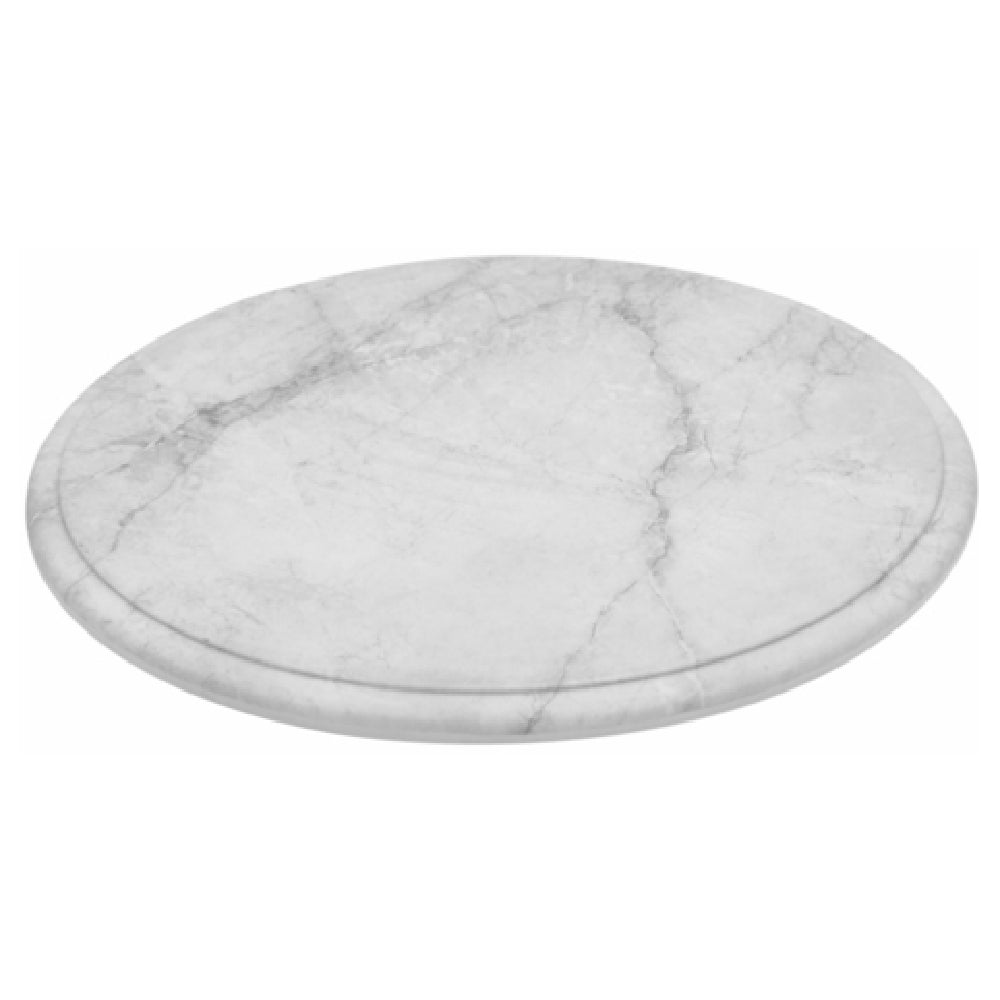 Bauscher Hepp TMA3028 - Carrara Collection Marble Platter, 11-1/4" Dia. X 1/2"H, Round