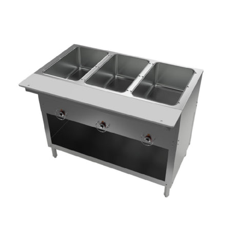 BK Resources ST-SW-3-EN Steam Table Electric 3-pan Open Well Design