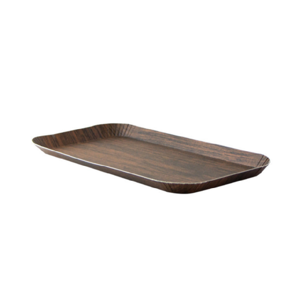 PacknWood 210PTRAYB2410 - Decor Tray, 10.5"L X 5"W X 0.6"H, Laminated Dark Wood