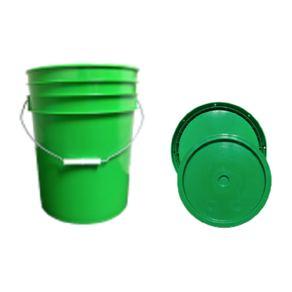 Buccaneer Container Corp 2005640040 (Buccaneer) Bucket With Green Lid (5) Gallon (custom Printed) (5 Each Per Case)
