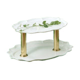 Bon Chef 2030DTPWHT - Display Stand, 2-tier, 24" X 19" X 10"