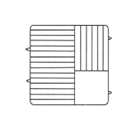 Vollrath PM2110-5-02 Plate Crate® Dishwasher Rack 9-3/16" To 10" Dia. (5) Extenders With Wire Dividers