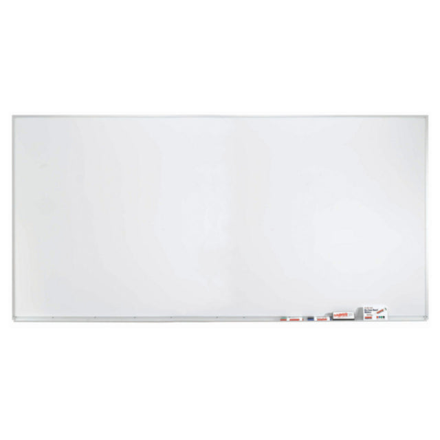 Aarco WDS4896 White Porcelain Markerboard Wall Mount 96”W X 48”H