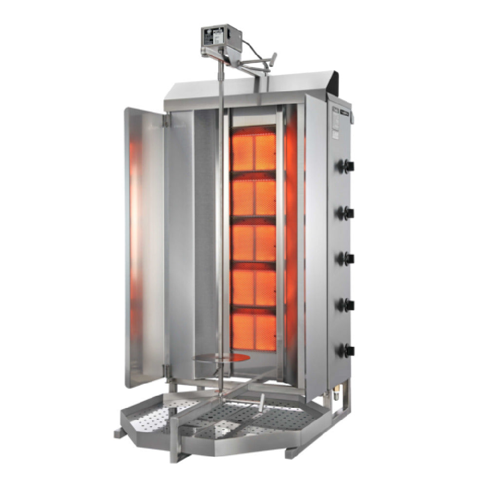 Omcan 49062 (GD5) Trento Potis Doner Kebab Machine/Vertical Broiler Natural Gas