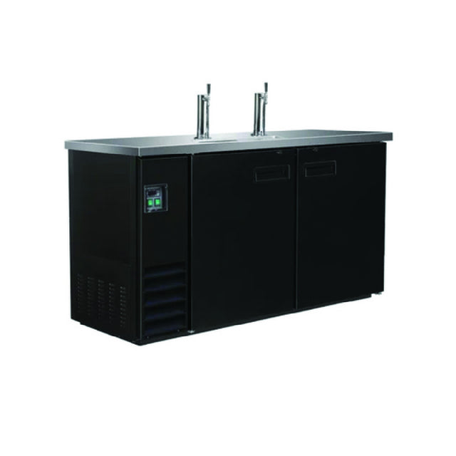 Hubert 69K-132 - Kratos® Draft Beer Dispenser, 61.0"W X 24.4"D X 55"H, Two Door