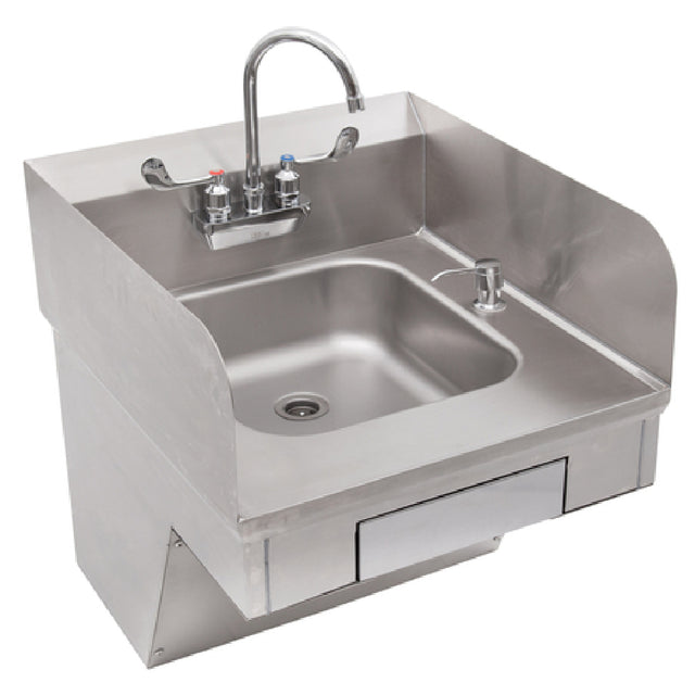 John Boos PBHS-ADA-P-STD-SSLR Pro-Bowl Hand Sink Wall Mount 14"W X 16" Front-to-back X 5" Deep Bowl