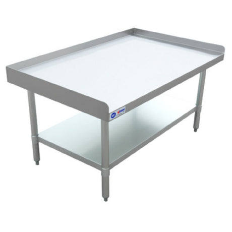 Omcan 47697 (47697) Equipment Stand 48"W X 30"D Stainless Steel Top With 2" Upturn On Rear & Sides