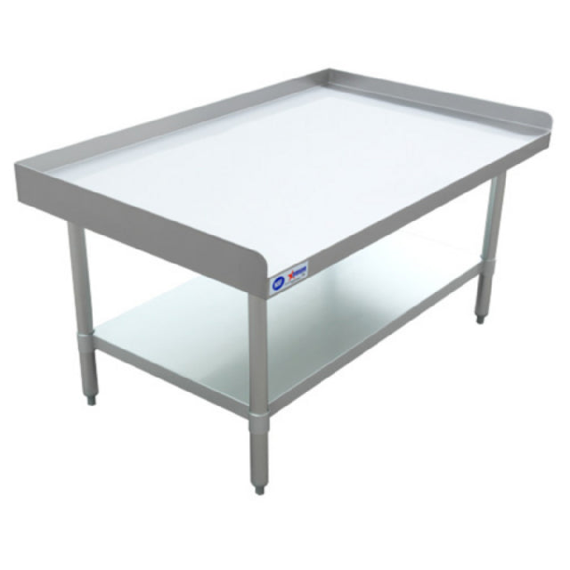 Omcan 47697 (47697) Equipment Stand 48"W X 30"D Stainless Steel Top With 2" Upturn On Rear & Sides
