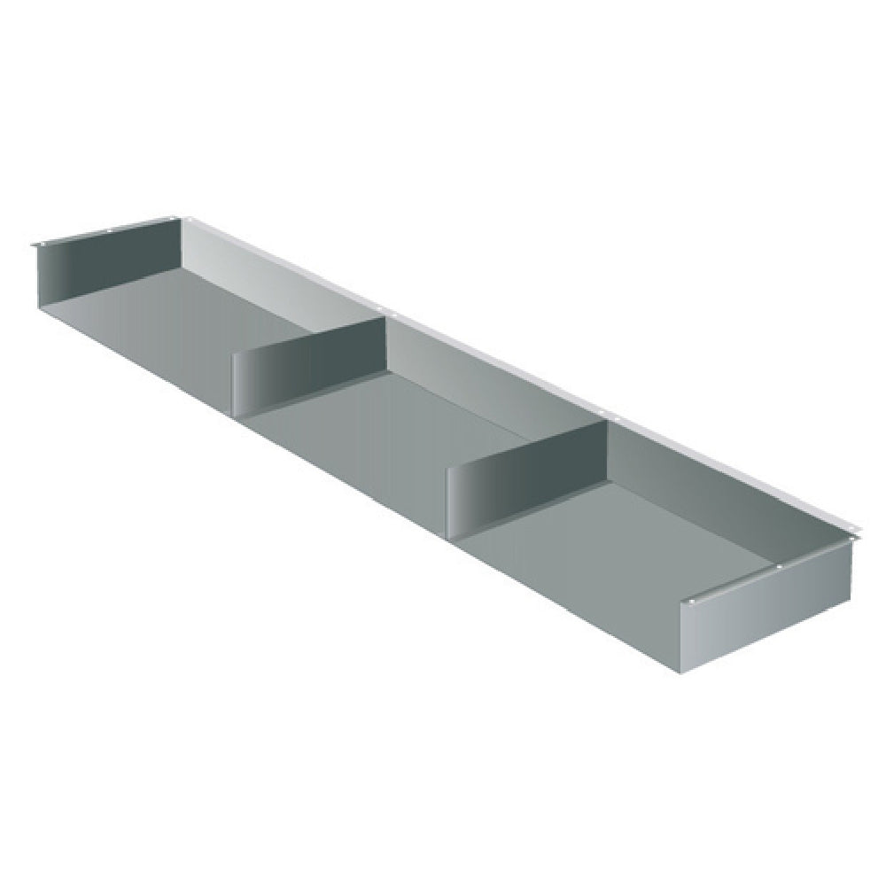 Advance Tabco TA-117 Undermount Add On Shelf For Paper Or Accessories 5-1/2” Height Clearance (when Mounted Under A Shelf Clearance Will Be Reduced By Height Of The Front Turn Down)