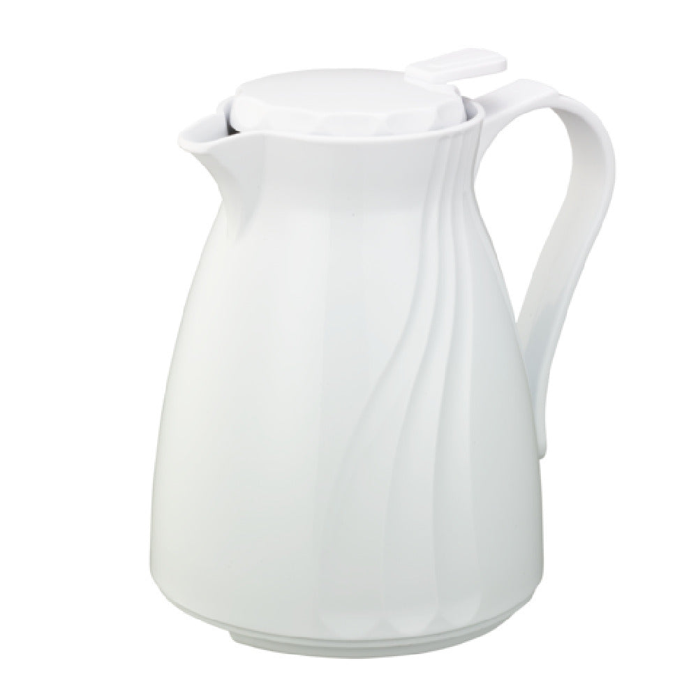 Service Ideas TNSPB06WH Service Ideas Twist 'N' Serv™ Carafe Server Push Botton Lid