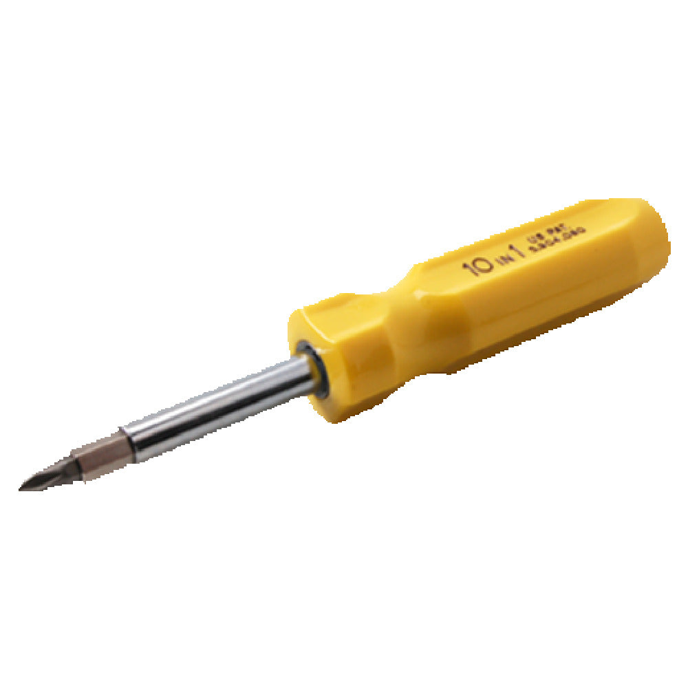 Franklin Machine Products 142-1450 Screwdriver 10-in-13/16" & 9/32" Flat Bit #1 & 2 Phillips Bit