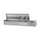 Turbo Air CTST-1500-N E-Line Countertop Salad Table 60-1/4"L Side Mounted Self-contained Refrigeration