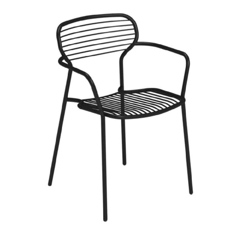 Emuamericas Llc E1301-16 Apero Stacking Armchair Outdoor/indoor Steel Rods Back And Seat