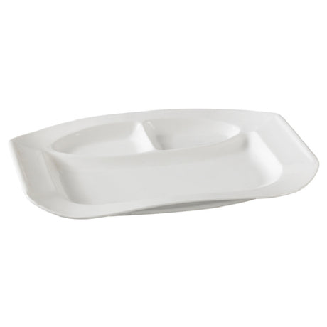 Yanco PS-2012 Piscataway Compartment Plate 12" X 8-1/2" Rectangular