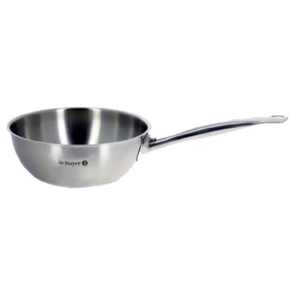 JB Prince S462 24 De Buyer Prim Appety Rounded Saute Pan 9.4"dia Stainless Steel