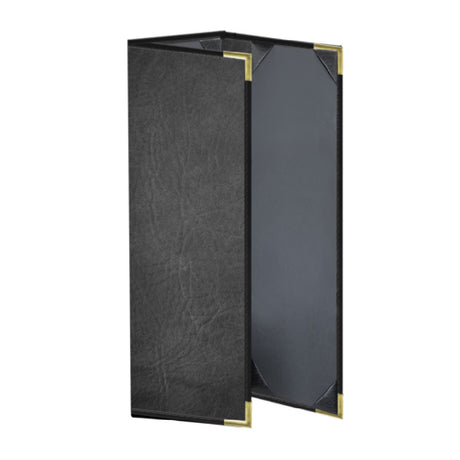 Risch SEVDX-3V 4.25X14 Seville Deluxe Hardback Antibacterial/antimicrobial Faux-leather Menu Cover (specify Color)
