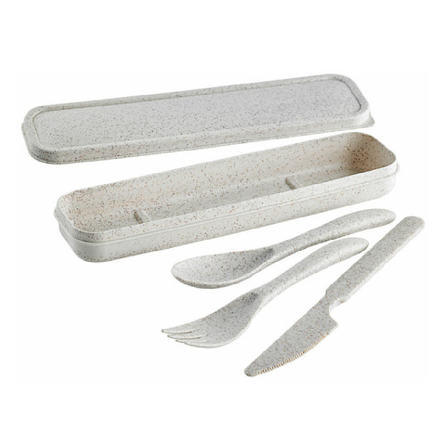 PacknWood 294WCVBOX - HUSKLY Cutlery Kit, 4.72"W X 27.16"D X 8.66"H, Reusable