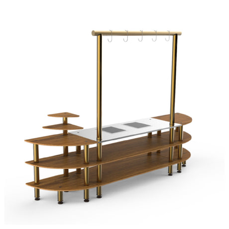 Steelite MGCMLD05BBXF - Streamline Arch Induction Station, 130.0" X 29.5" X 96.0"