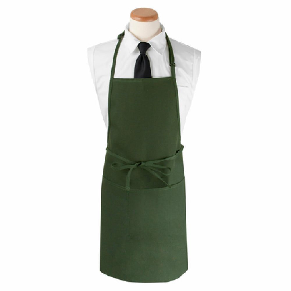 John Ritzenthaler Company CL3PBIAELHG Ritz® Chef's Line® Bib Apron 26" X 31" Extra Long 3 Front Pockets And Pen Pocket