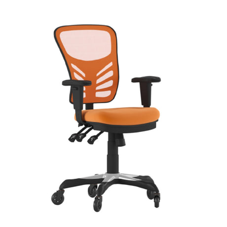 Flash Furniture HL-0001-OR-RLB-GG Nicholas Swivel Task Chair 37" To 44-1/4" Adjustable Height